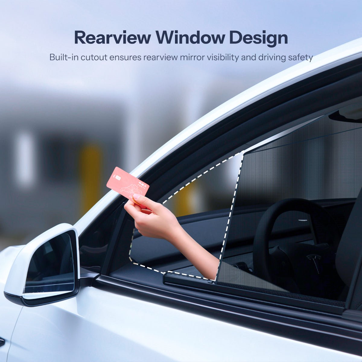 Retractable Window Sunshade for Model Y Juniper | Snap-on Install