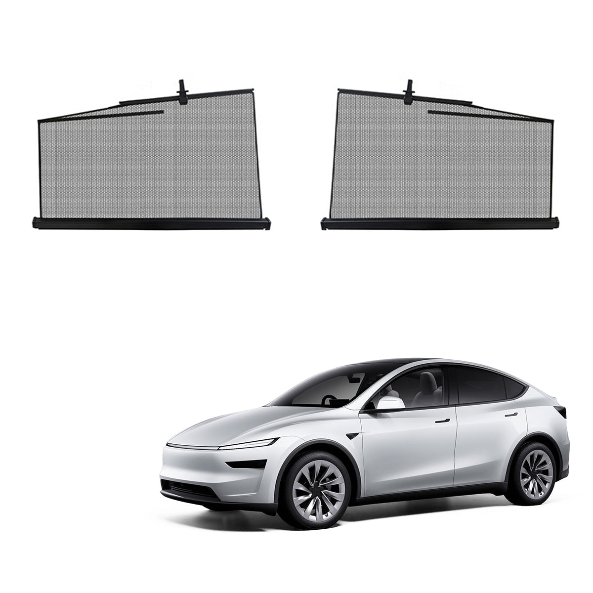 Retractable Window Sunshade for Model Y Juniper | Snap-on Install
